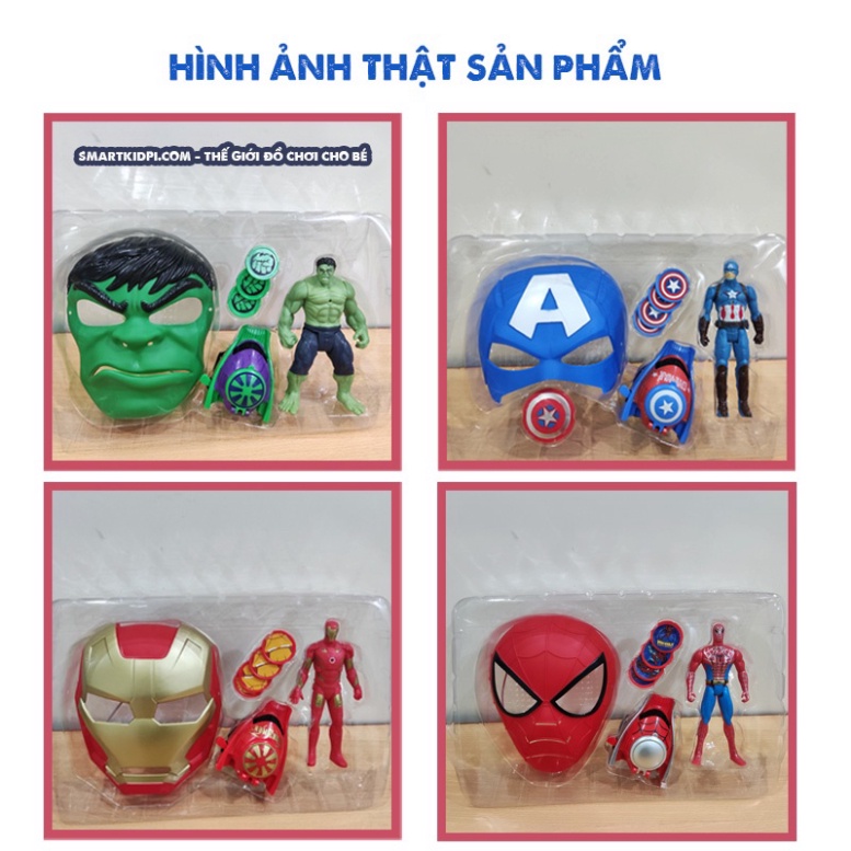 - BỘ ĐỒ CHỚI SIÊU ANH HÙNG NHIỀU MẪU COMBO MẶT NẠ VÀ PHỤ KIỆN ĐI KÈM