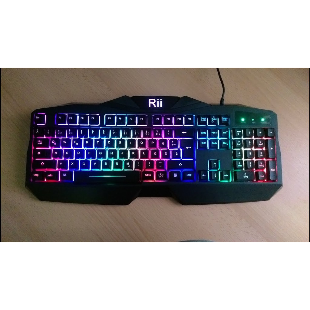 COMBO Chuột bàn phím Rii RK400 chơi game cho quán nét