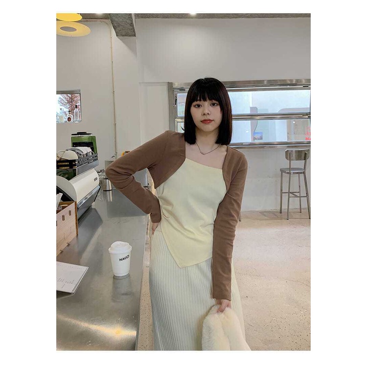 Áo Thun Dài Tay Dáng Rộng Thiết Kế Bất Đối Xứng JL-TX-533