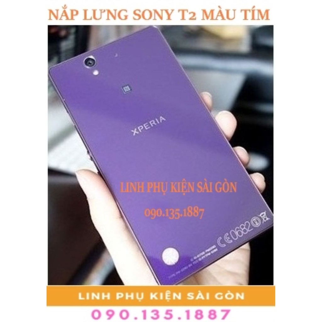 NẮP LƯNG SONY T2 MÀU TÍM