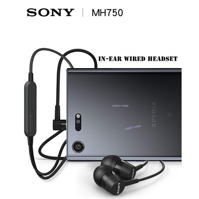 ﹍┅♨[Chính hãng]Tai nghe Sony Mh750/Tai Bluetooth stereo 3.5MM loa siêu trầm đi kèm với tai in-ear