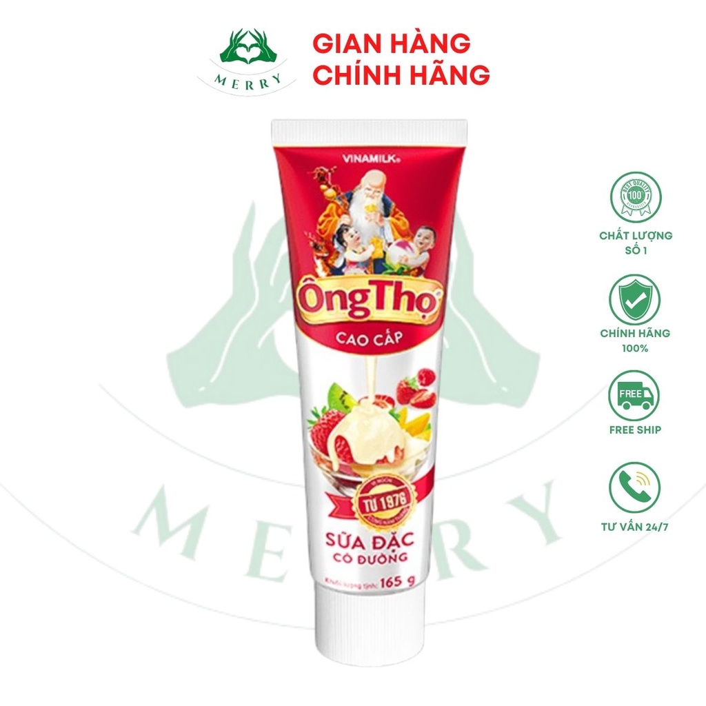 [Chính Hãng]Sữa Đặc Ông Thọ Dạng Tuýp 165gr Chính Hãng, Thiết Kế Nhỏ Gọn,Tiện Lợi, Dễ Mang Theo