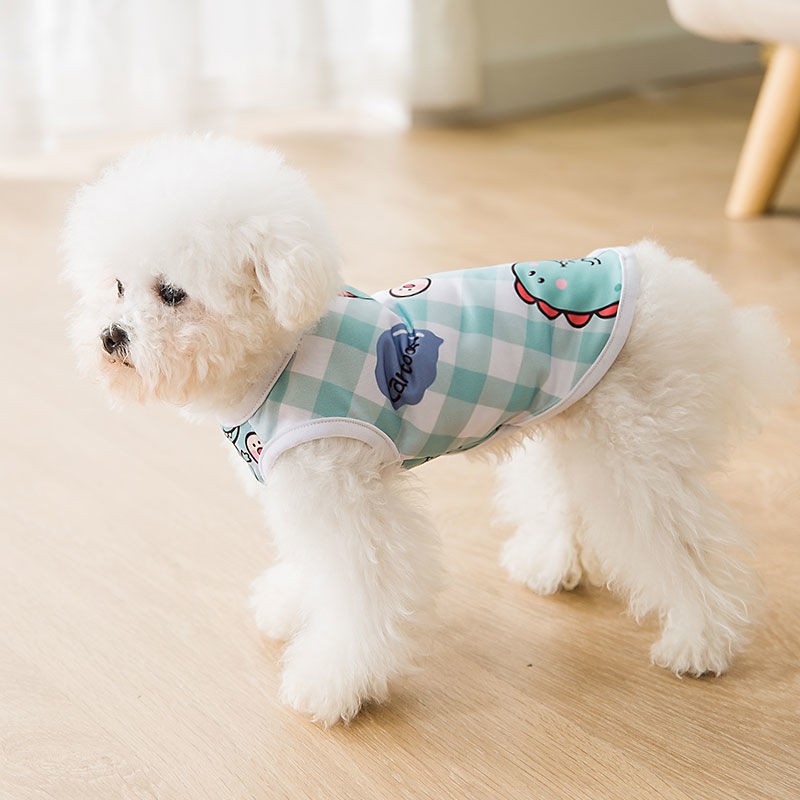 quần áo vest cho chó cưng mèo nhỏ mùa xuân và thu hè con Pomeranian mỏng Thái Dee chống -rụng tóc