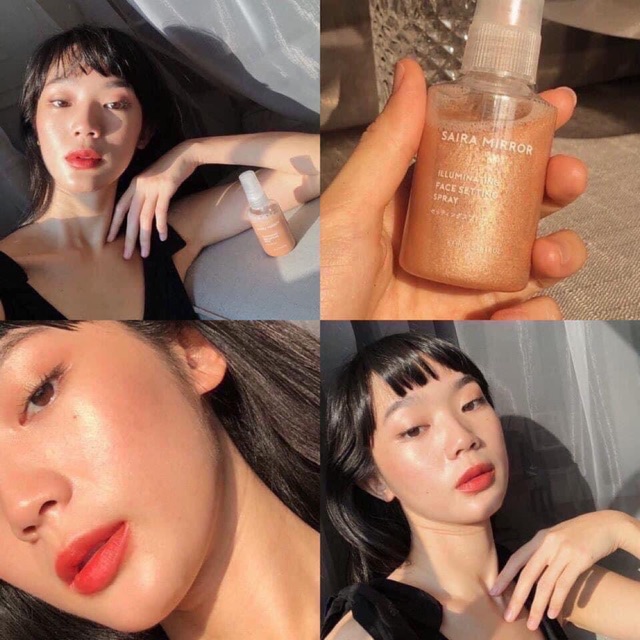 Xịt Khoáng Nhũ Căng Bóng Saira Mirror 67ml