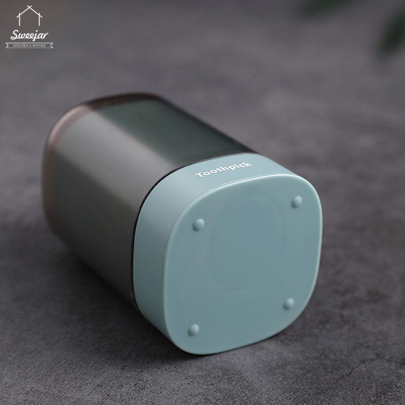 Hộp đựng tăm SWEEJAR dạng nhấn tự động có thể tháo rời tiện dụng cho nhà bếp/nhà hàng