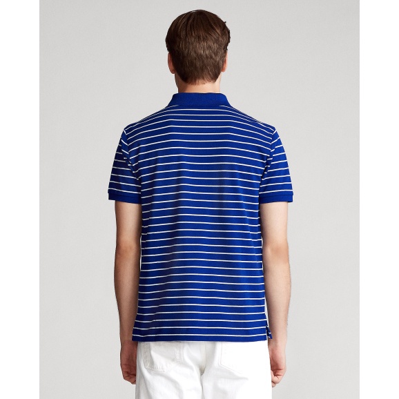 RALPH LAUREN Áo polo Tay Ngắn Họa Tiết Sọc Kiểu Dáng Đơn Giản Thời Trang Dành Cho Nam