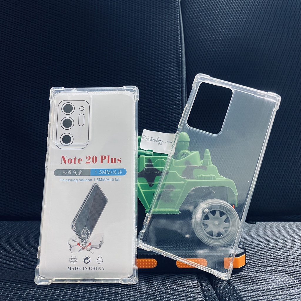 Ốp lưng chống sốc Samsung Note 20 Plus loại dày dẻo trong suốt cao cấp bo 4 góc chống va đập