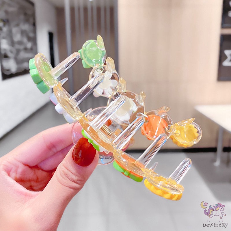 Kẹp Tóc Hình Hoạt Hình Phong Cách Hàn Quốc Xinh Xắn Cho Bé Gái