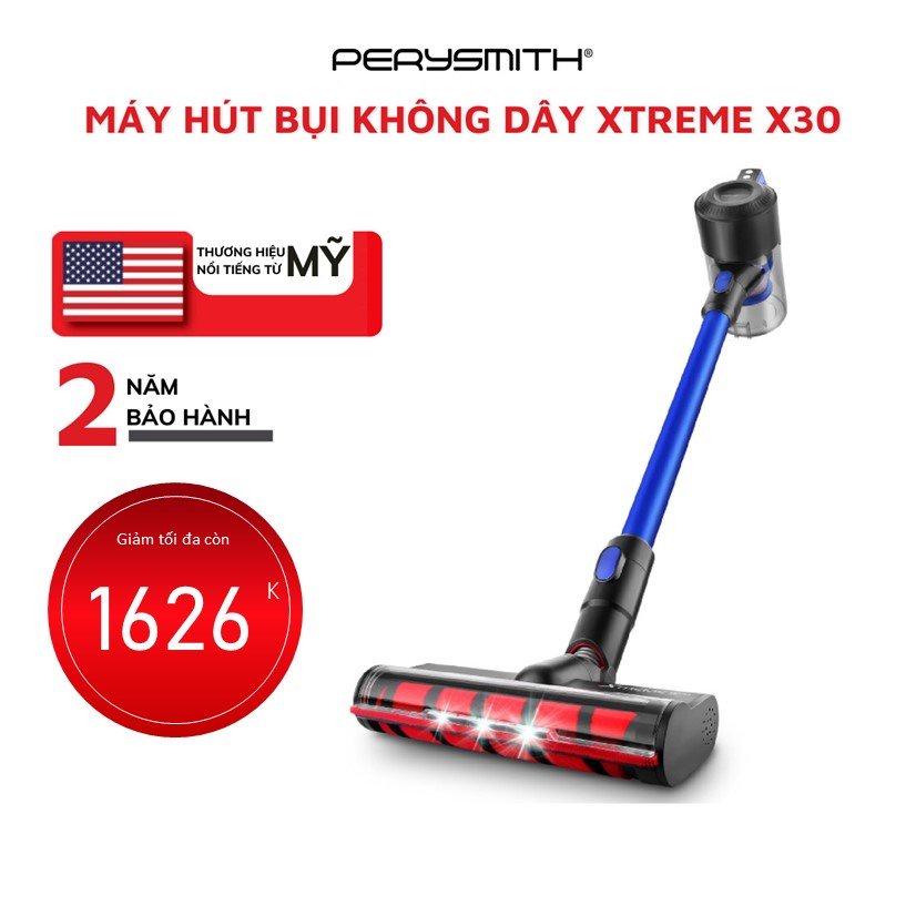  Máy hút bụi cầm tay không dây PerySmith Xtreme X30 lực hút 19000PA