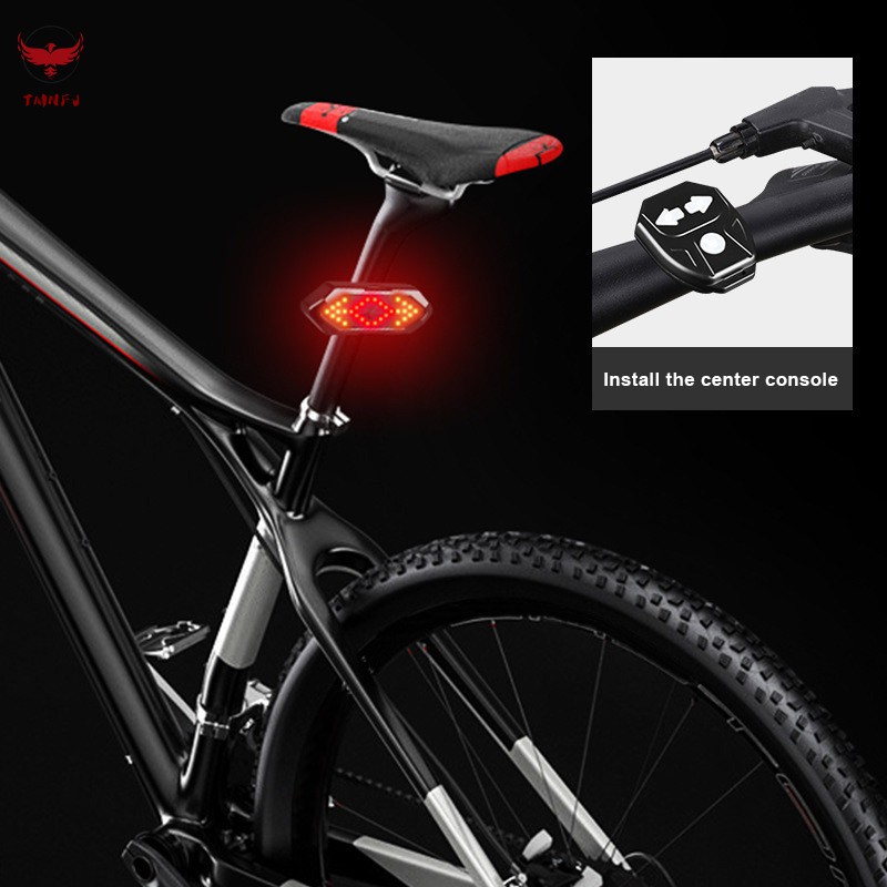 Đèn xi nhan Tmnfj kèm điều khiển từ xa chống thấm nước dành cho xe đạp