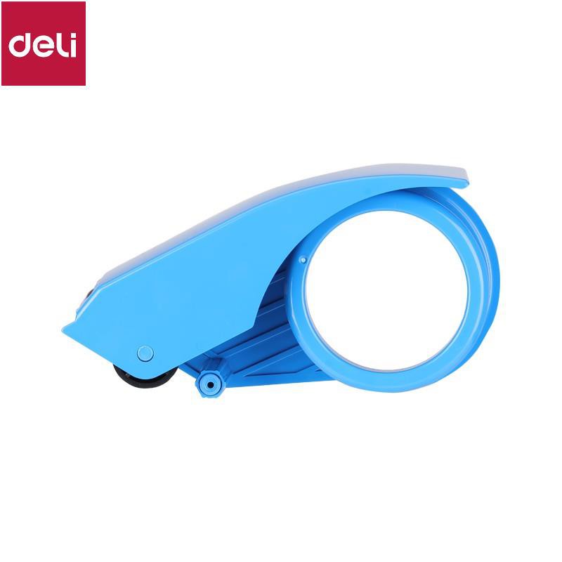 Cắt băng dính Deli - Nhựa bền chắc chắn - Cầm nhẹ tay, chắc tay - Dùng cho cuộn băng dính dưới 0.5kg - E801