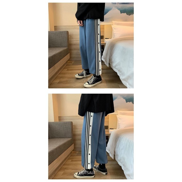 Quần Thể Thao Ống Rộng Thời Trang Hàn Quốc Dành Cho Nam
