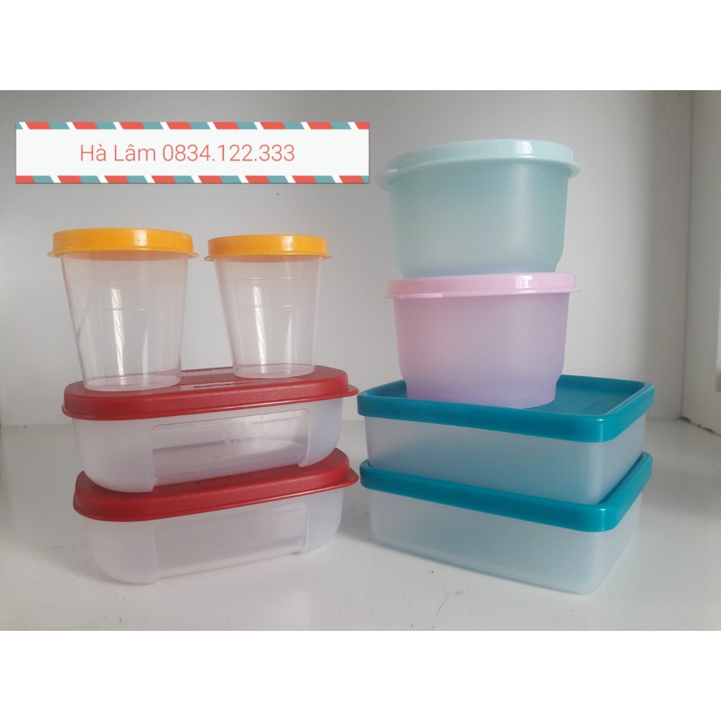 SET HỘP MINI TRỮ THỨC ĂN CHO BÉ TUPPERWARE