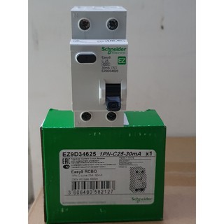 Cầu dao RCBO Schneider EZ9D346(1P+N 10A 16A 20A 25A, 32A, 40A  4.5kA 30mA)