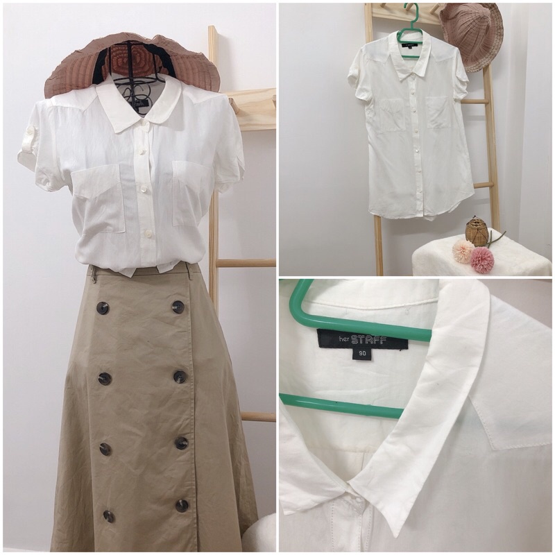 Áo xô trắng đẹp xúc xích dưới 60 kg