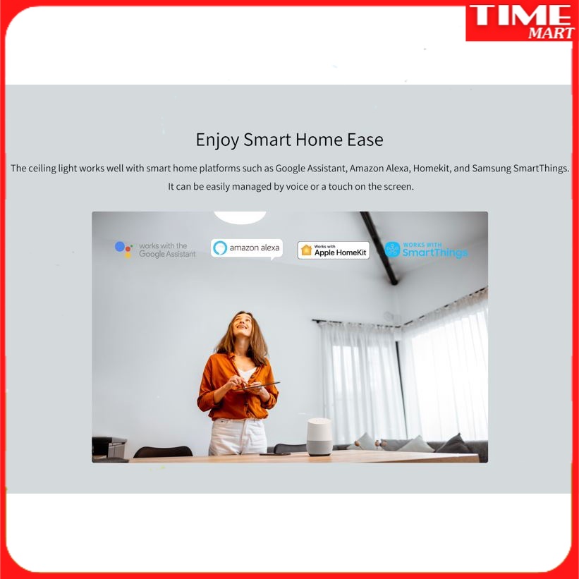 [UPDATE MODEL 2022] ĐÈN LED ỐP TRẦN THÔNG MINH PHIÊN BẢN ÁNH SAO A2101[TIME_MART siêu thị tiện ích gia đình]