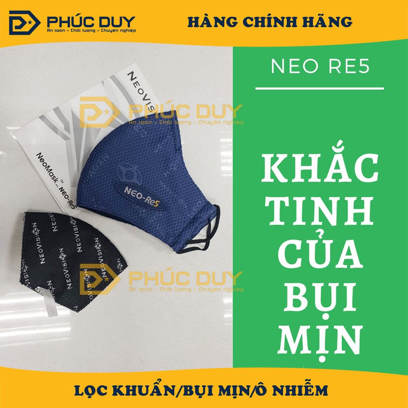 Khẩu Trang  NEOMASK Than hoạt tính Re5 đeo tai CHÍNH HÃNG