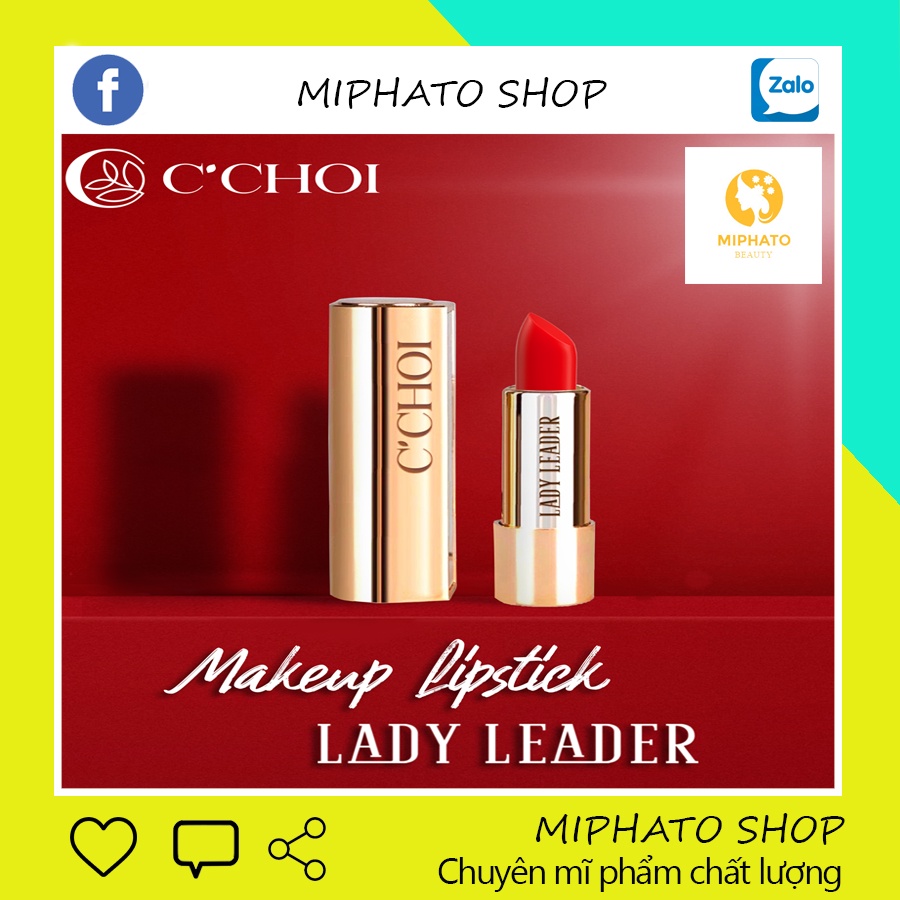 Son sáp dưỡng môi Cchoi Lady Leader mềm môi, lên màu môi đẹp
