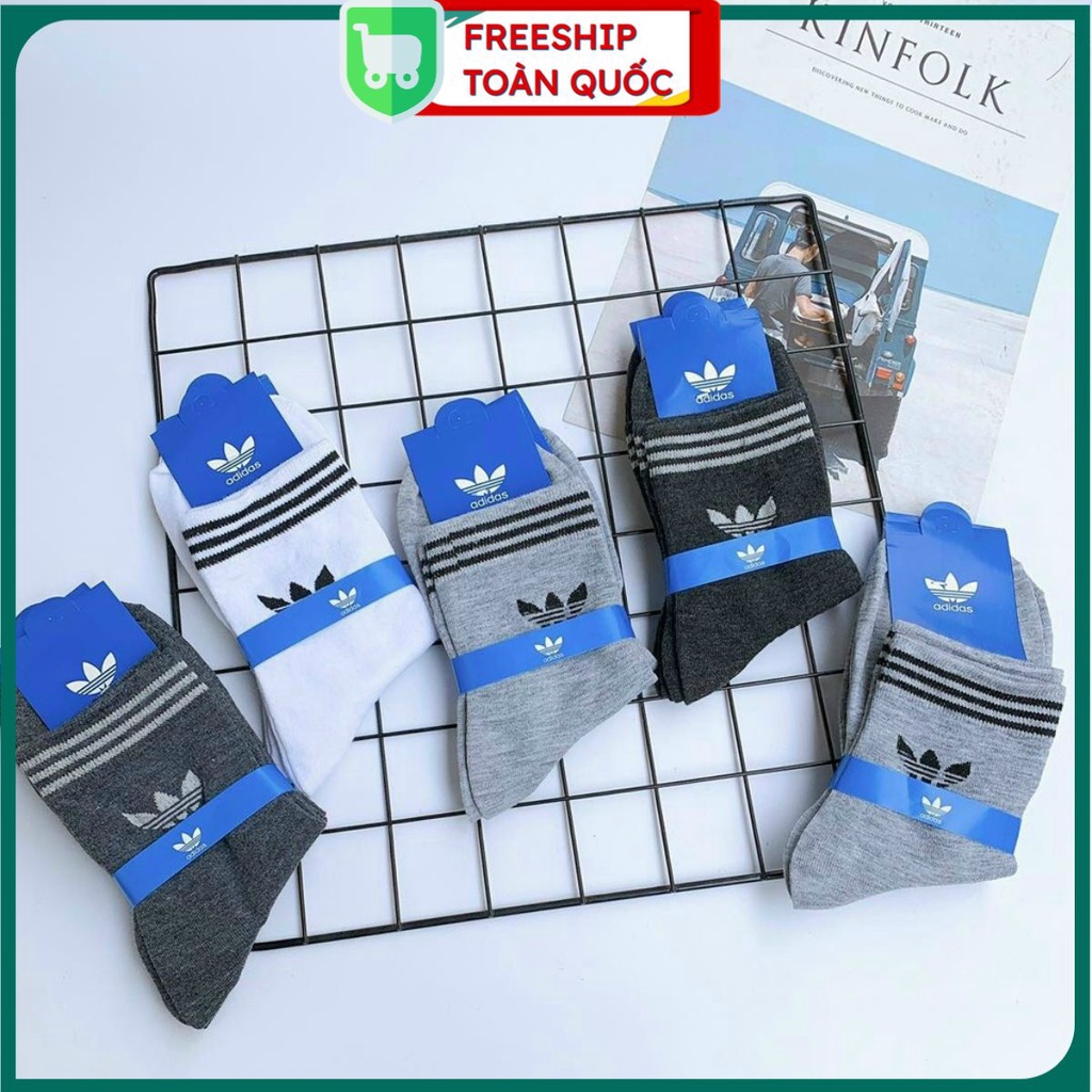 PVN34814 SET10 ĐÔI TẤT ADIDAS CỔ THẤP HÀNG ĐẸP T2 .