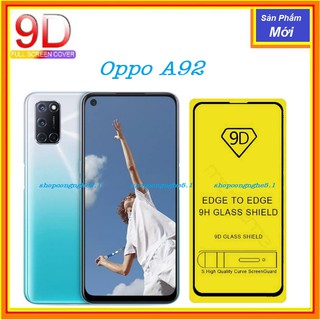 Kính Cường lực Full Màn Hình (6.5) Cho Oppo A92 Tặng Phụ Kiện Dán