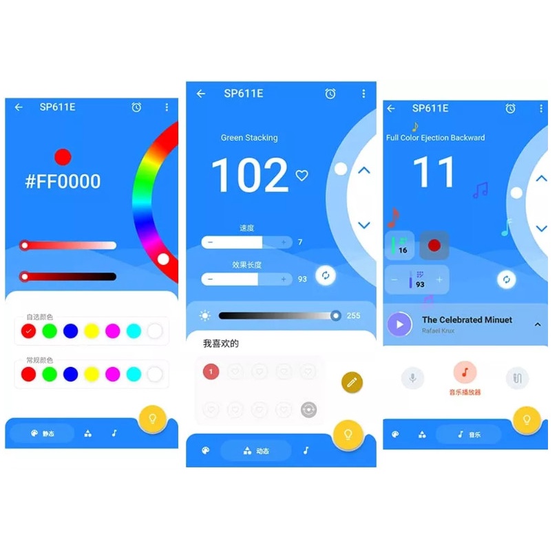 Bộ điều Khiển Led Dây 1903/2811 RGB BLuetooth SP611 38 PHÍM