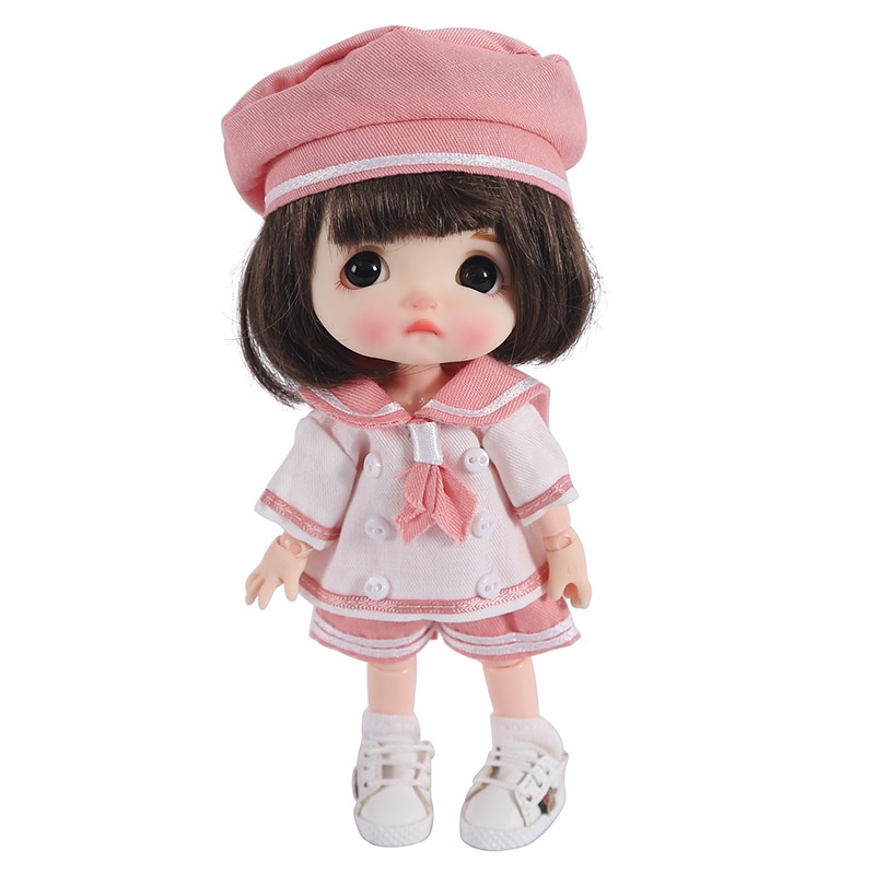 Bộ đồng phục thủy thủ cho búp bê Ob11 16cmBJD1/12