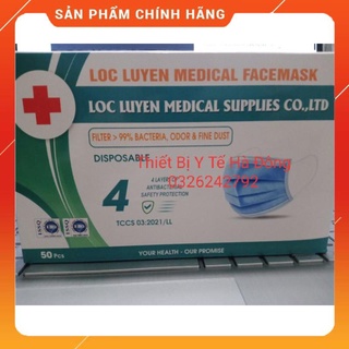 ✨✨✨10 Chiếc Khẩu Trang Y Tế Giấy Kháng Khuẩn 4 Lớp  Màu Trắng Lộc Luyến