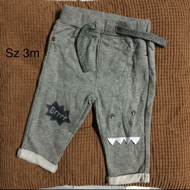 Set 3 Quần nỉ và cotton da cá hiệu kiabi và tex