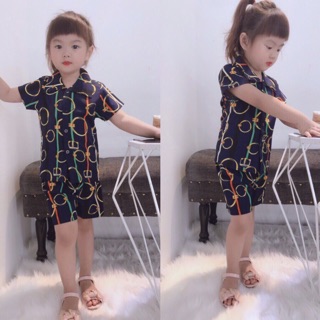 Bộ Lanh Lụa Hình Cho Bé Trai Và Gái