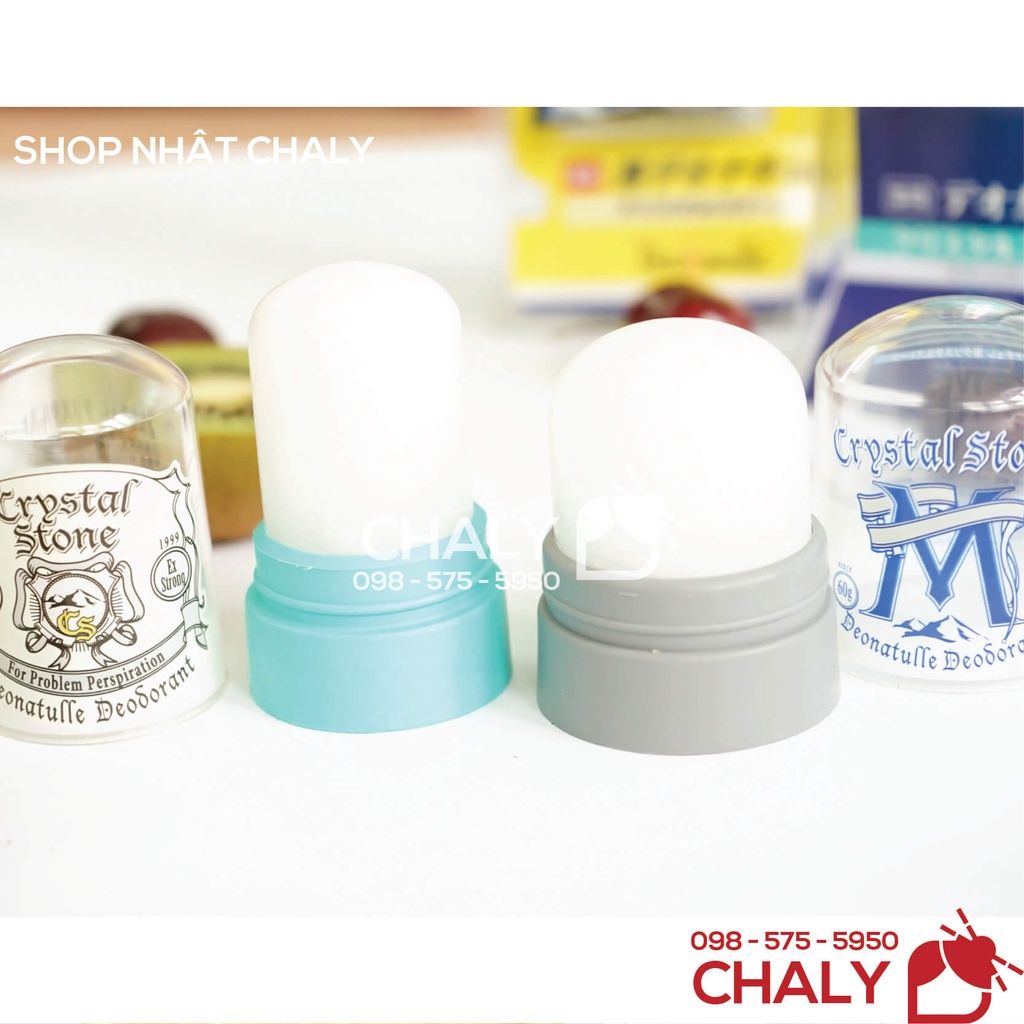 Đá khoáng khử mùi kiềm mồ hôi Crystal Stone 60g Nhật Bản