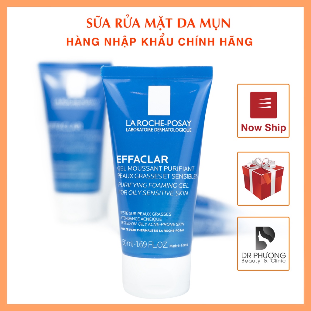 Sữa rửa mặt Laroche Posay Effaclar Cho Da Dầu Mụn, Nhạy cảm - Hàng Chính Hãng - Dược Mỹ Phẩm Bác Sĩ Mã Phượng