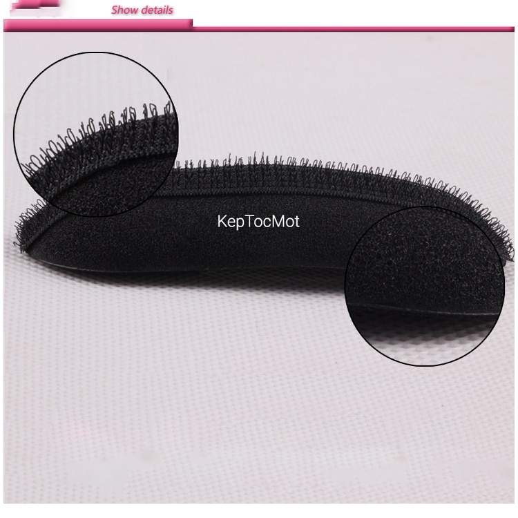 Cài độn mái phồng tóc giả kẹp phồng chân tóc 9cm