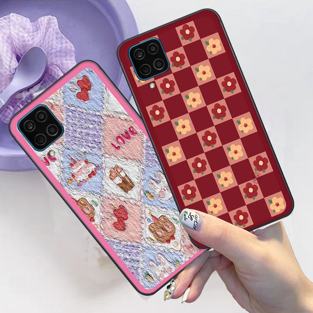Ốp Samsung A12 / M12 bộ hình cute dễ thương gấu thỏ xinh xắn vẽ tay lạ mắt
