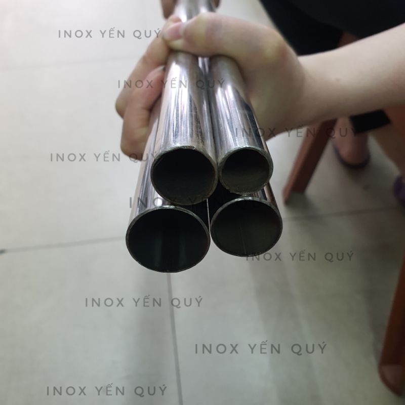 THANH ỐNG INOX TRÒN DÙNG ĐỂ TRANG TRÍ NHÀ CỬA / THANH TREO RÈM CỬA / GIÁ TREO PHƠI QUẦN ÁO HOẶC DÙNG LÀM CÁN CỜ