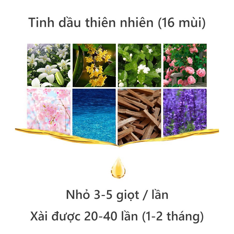 [16 mùi] Tinh dầu thiên nhiên 10ml Gin Decor