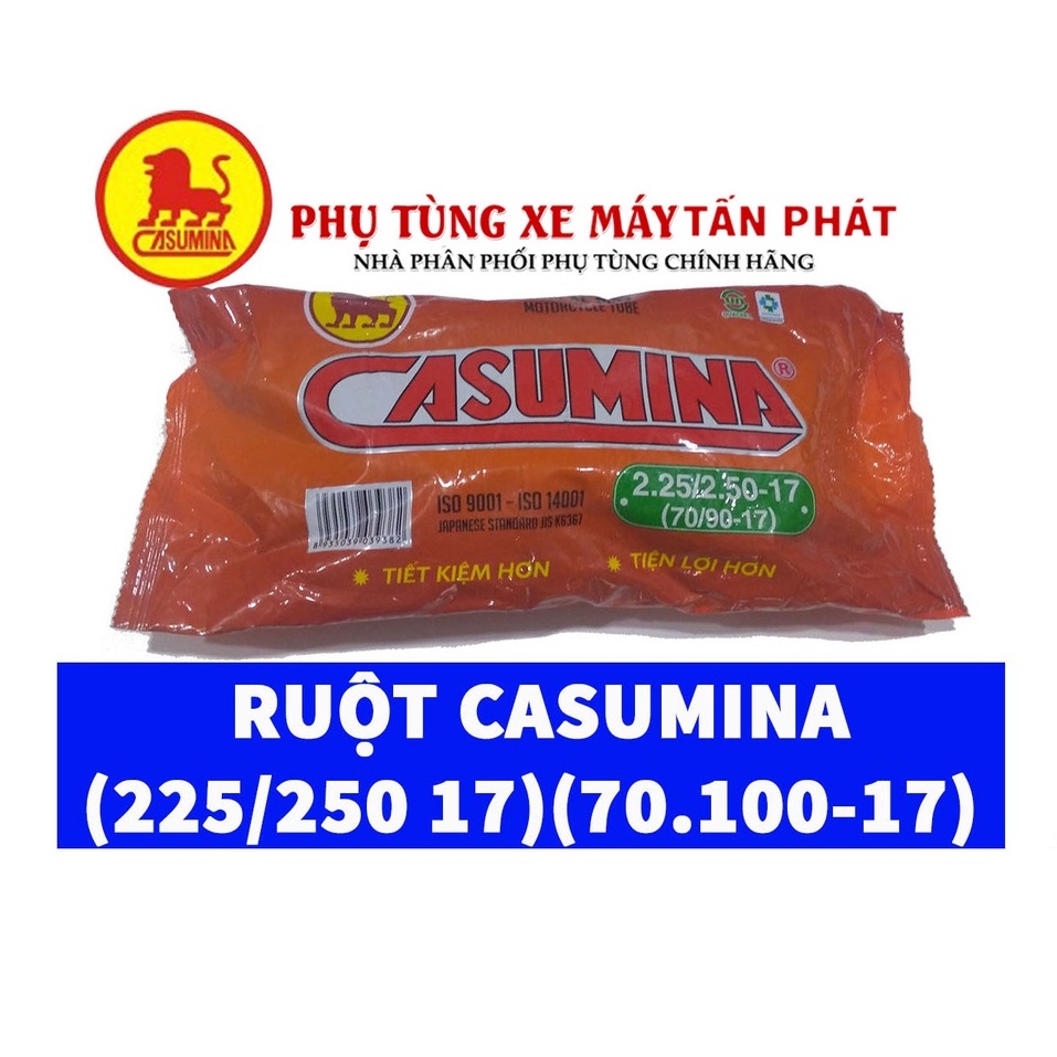 Ruột - Săm Xe Máy Casumina 225/250-17 các cỡ lốp dùng chung 225/2.50-17 70/100-17 cao su thương hiệu việt