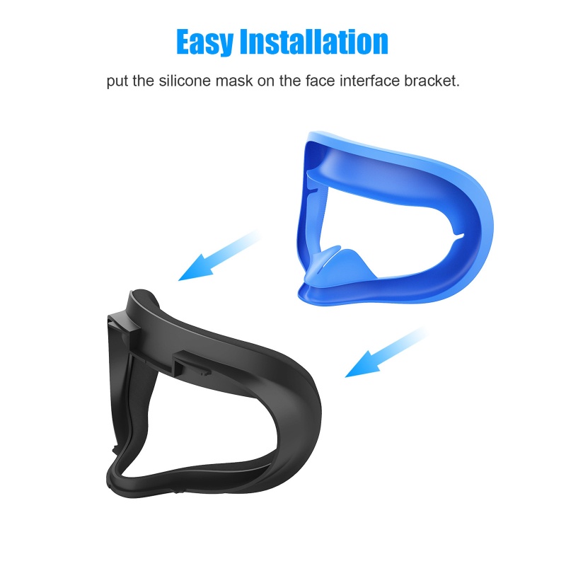 Miếng Đệm Silicon Mềm Bảo Vệ Mắt Cho Oculus Quest 2 Vr Ốp