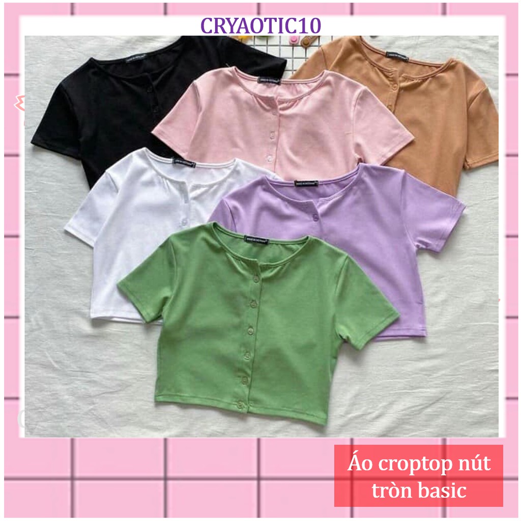 Áo croptop trơn basic croptop ulzzang