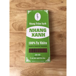 Nhang trầm sạch Nhang Xanh 200gr 20cm (280 cây) Thích hợp không gian nhỏ , phòng máy lạnh