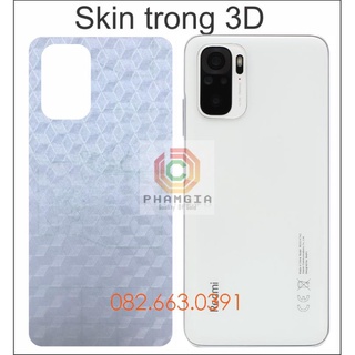 Miếng dán mặt lưng skin carbon Xiaomi Redmi Note 10 / Note 10s / Note 10 Pro (2021)