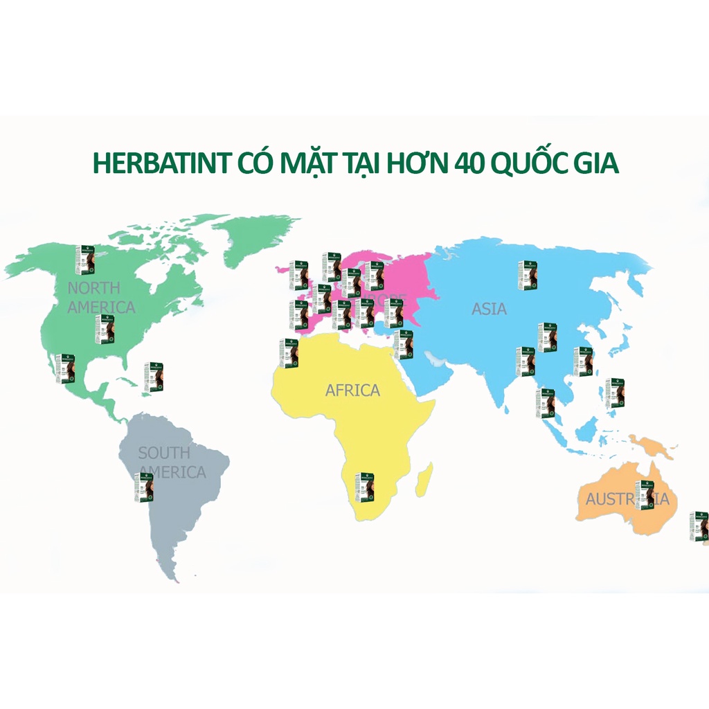 Gel nhuộm phủ bạc, dưỡng tóc với 8 thảo mộc Herbatint chính hãng Ý