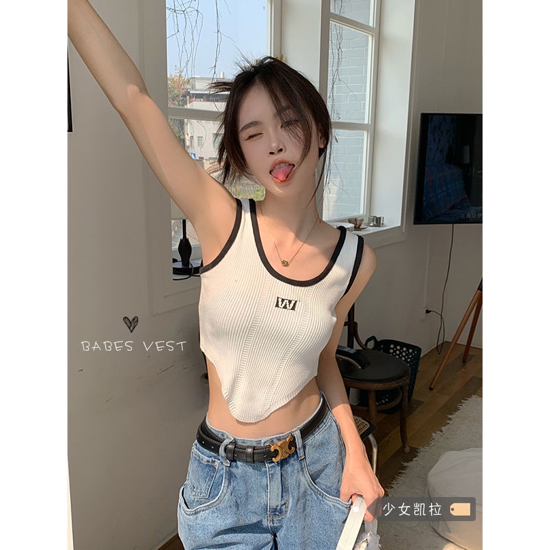 Áo Hai Dây Vạt Ngắn Thời Trang Mùa Hè Hàng Mới Dành Cho Bạn Nữ 2022