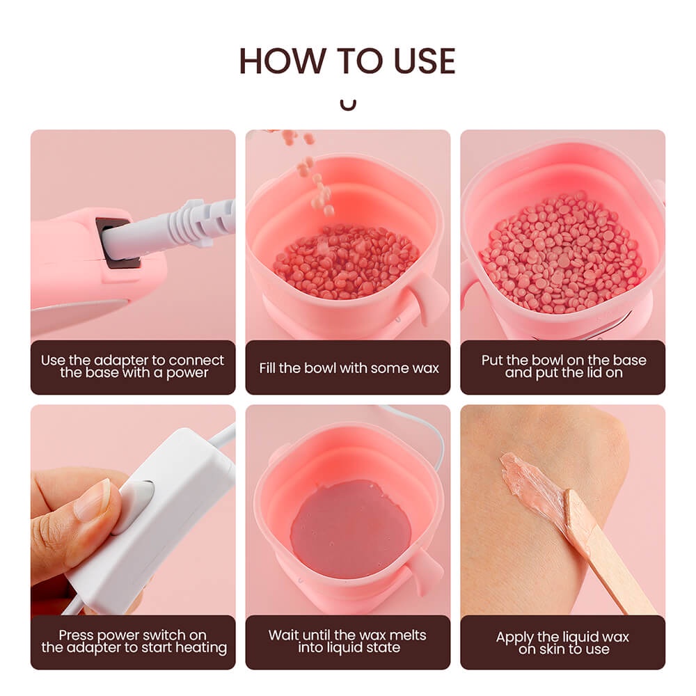 Nồi nấu sáp FOREVERLILY bằng silicon chịu nhiệt độ cao chuyên nghiệp