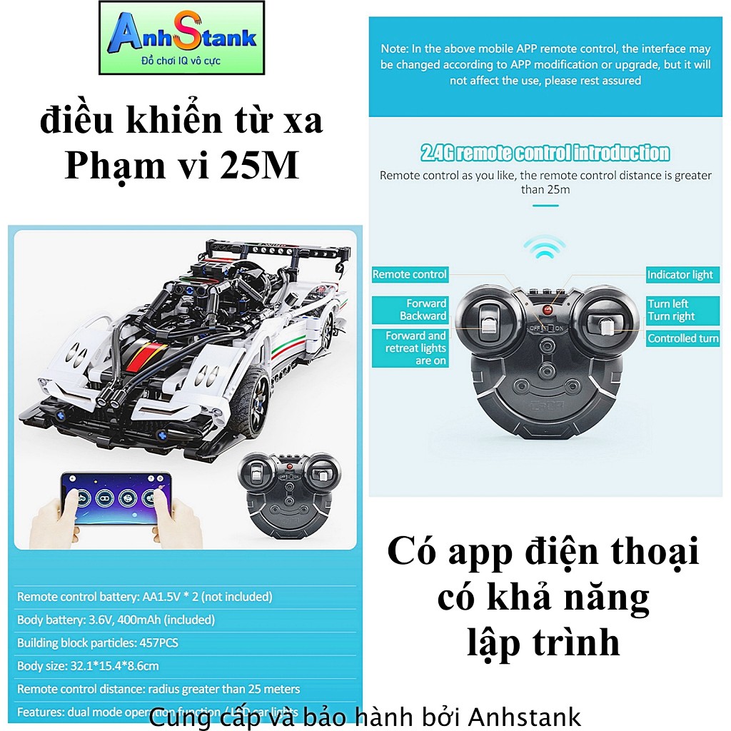 Oto technic điều khiển từ xa có khả năng lập trình Cada C51054W 457 chi tiết tương thích 9686 education BH 1 tháng