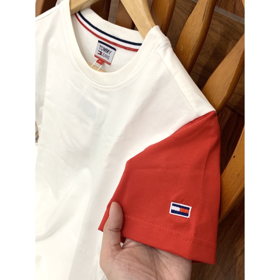 ÁO THUN VNXK TAY ÁO XANH ĐỎ  - COTTON 100% 4C FORM CHÂU ÂU