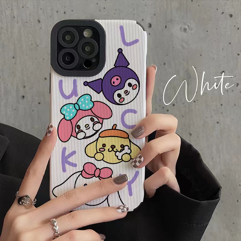 SANRIO Ốp Da Hình Hoạt Hình Dành Cho iphone 13 Pro Max i13 13pro 11 Pro Max i11 X XR Xs Max 7plus 8plus 12Pro 12 Pro Max
