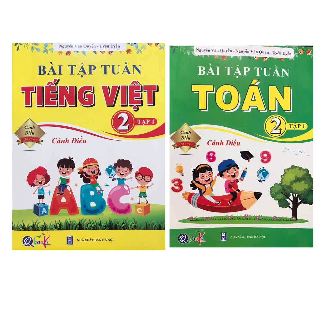 Sách - Combo Bài tập tuần Tiếng Việt và Toán 2 tập 1 ( Cánh diều )