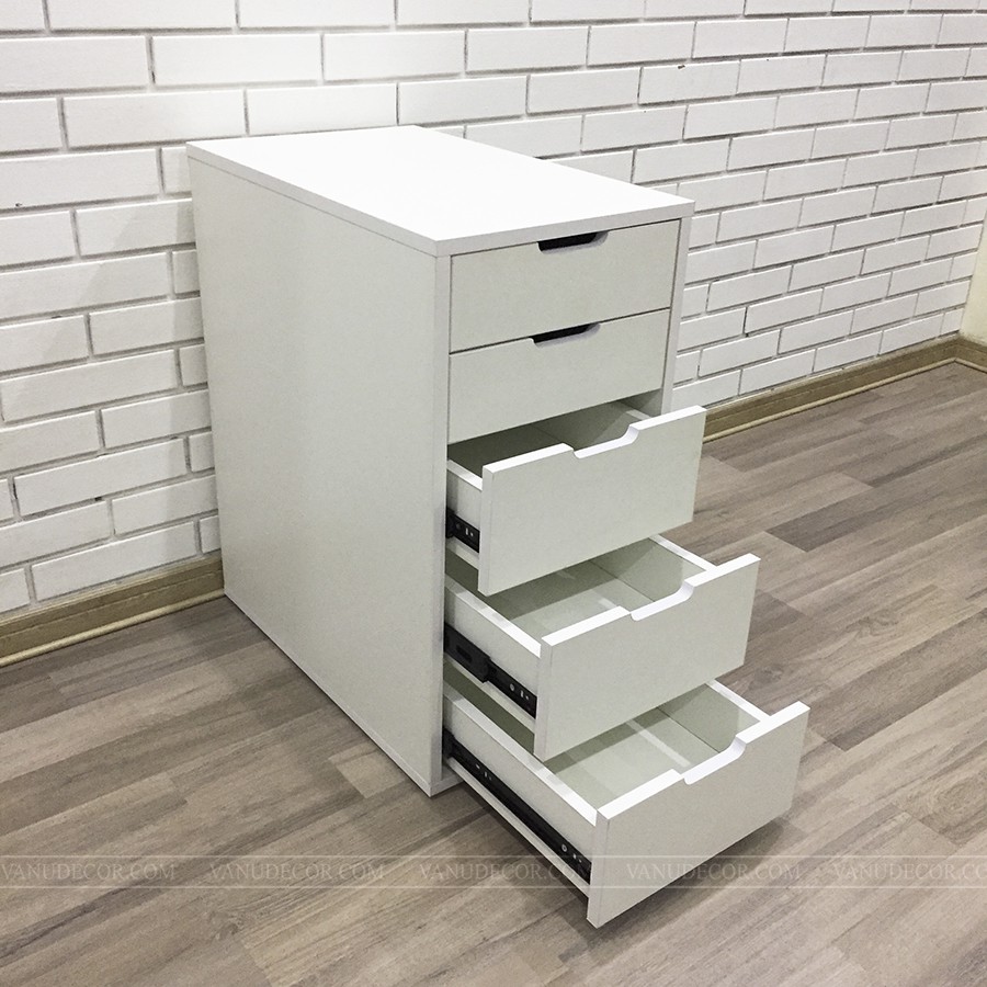 Tủ 5 ngăn kéo VANU DECOR theo thiết kế IKEA đa năng dùng cho bàn làm việc văn phòng bàn máy tính
