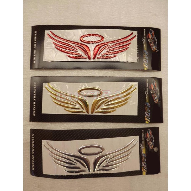 Miếng Dán Hình Đôi Cánh Thiên Thần 3d Trang Trí Xe Hơi