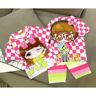 Bộ ngố lửng bé gái size đại